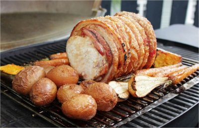 Roast Pork On Weber Q The Food Channel
